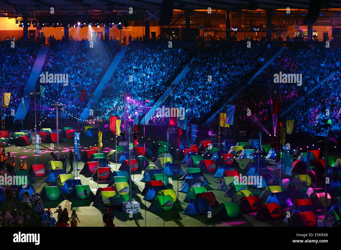 Hampden Park, Glasgow, Schottland, Großbritannien, Sonntag, August 2014. Schlusszeremonie Der Commonwealth Games 2014 In Glasgow Stockfoto