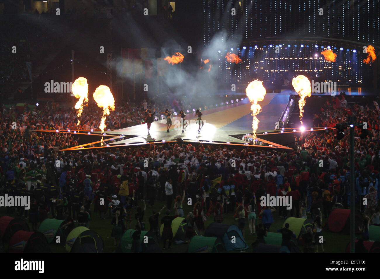 Glasgow, Schottland. 3. August 2014. Glasgow Commonwealth Games. Abschlussfeier. Bildnachweis: Aktion Plus Sport/Alamy Live-Nachrichten Stockfoto