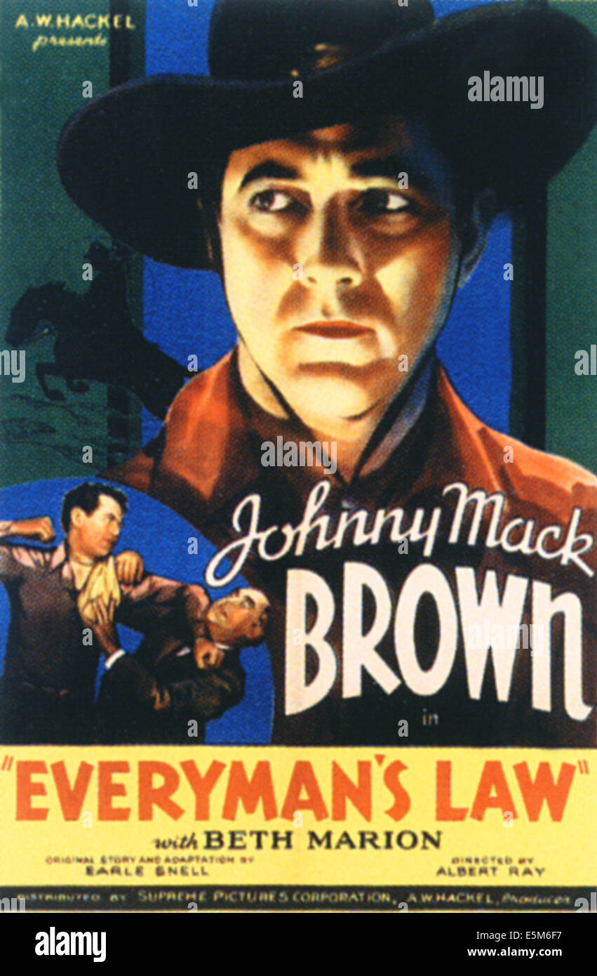 EVERYMAN es Gesetz, Johnny Mack Brown, Richard Alexander, 1936 Stockfoto