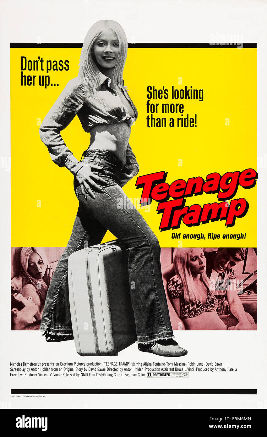 Teenager TRAMP, Alisha Fontaine, 1973 Stockfoto
