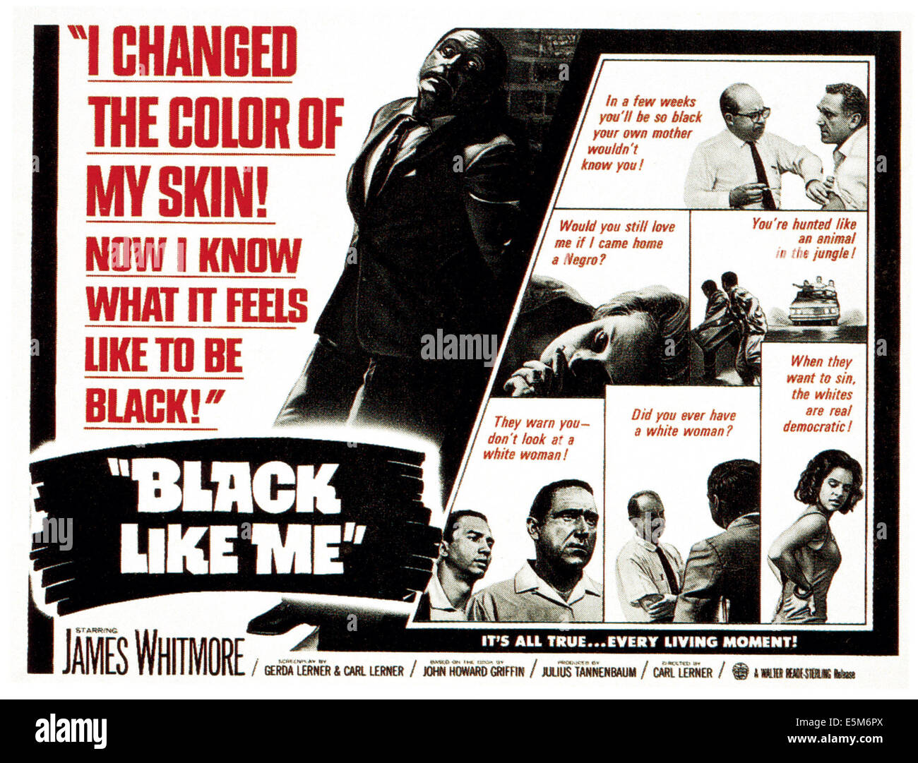 BLACK LIKE ME, James Whitmore, 1964 Stockfoto