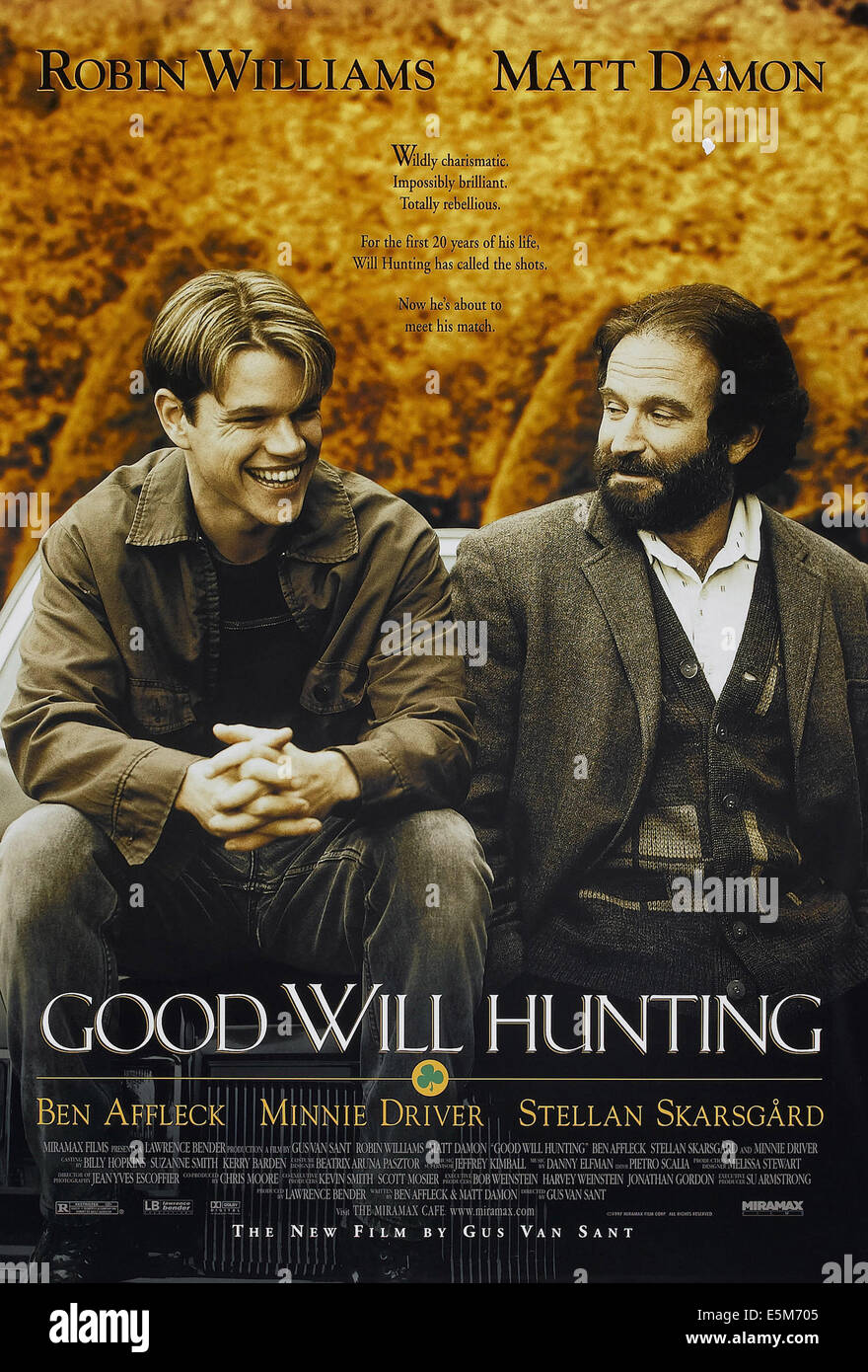 GOOD WILL HUNTING, US-Plakat-Kunst, von links: Matt Damon, Robin Williams, 1997 Stockfoto
