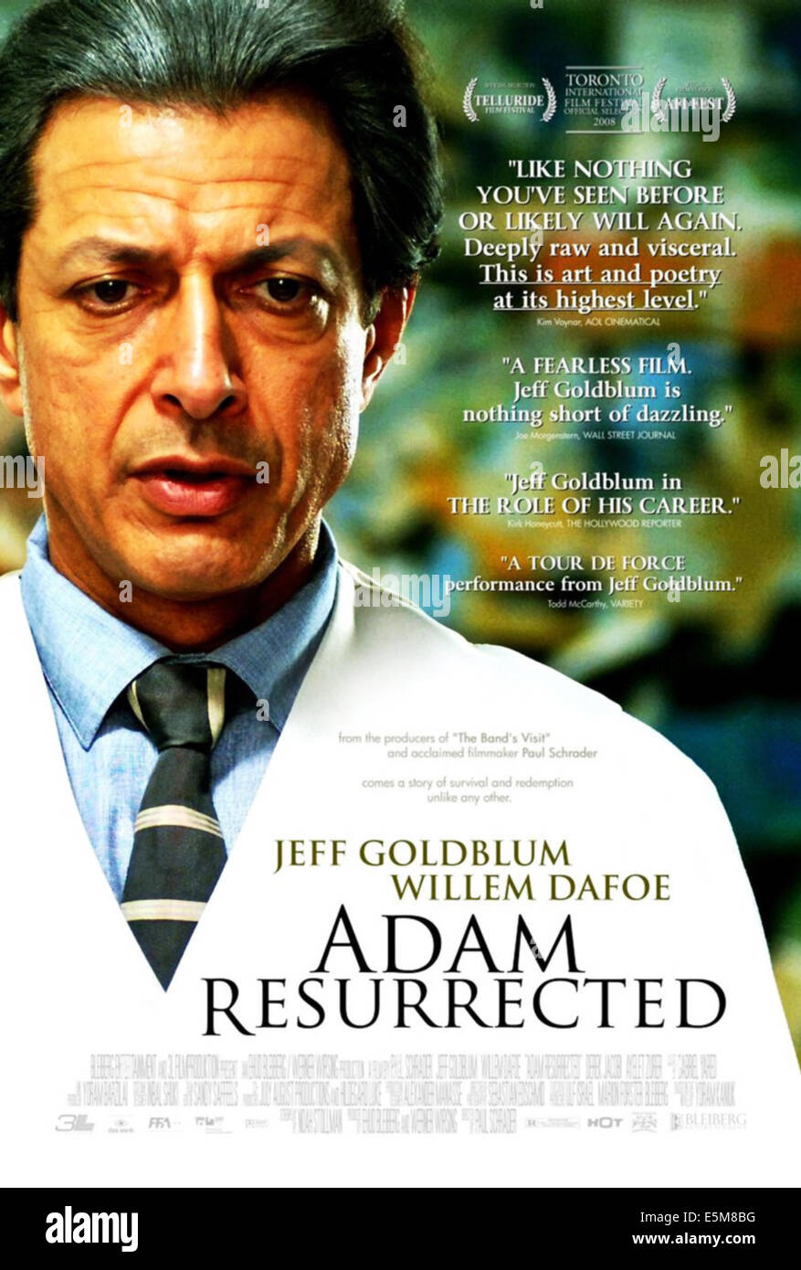 ADAM RESURRECTED, (aka EIN LEBEN FUR EIN LEBEN-ADAM RESURRECTED), US-Plakatkunst, Jeff Goldblum, 2008. © Bleiberg Stockfoto