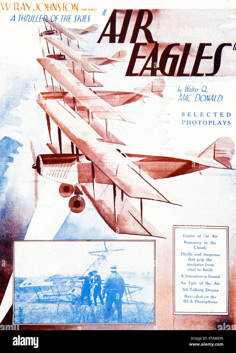 Luft-EAGLES, Plakatkunst, 1931. Stockfoto