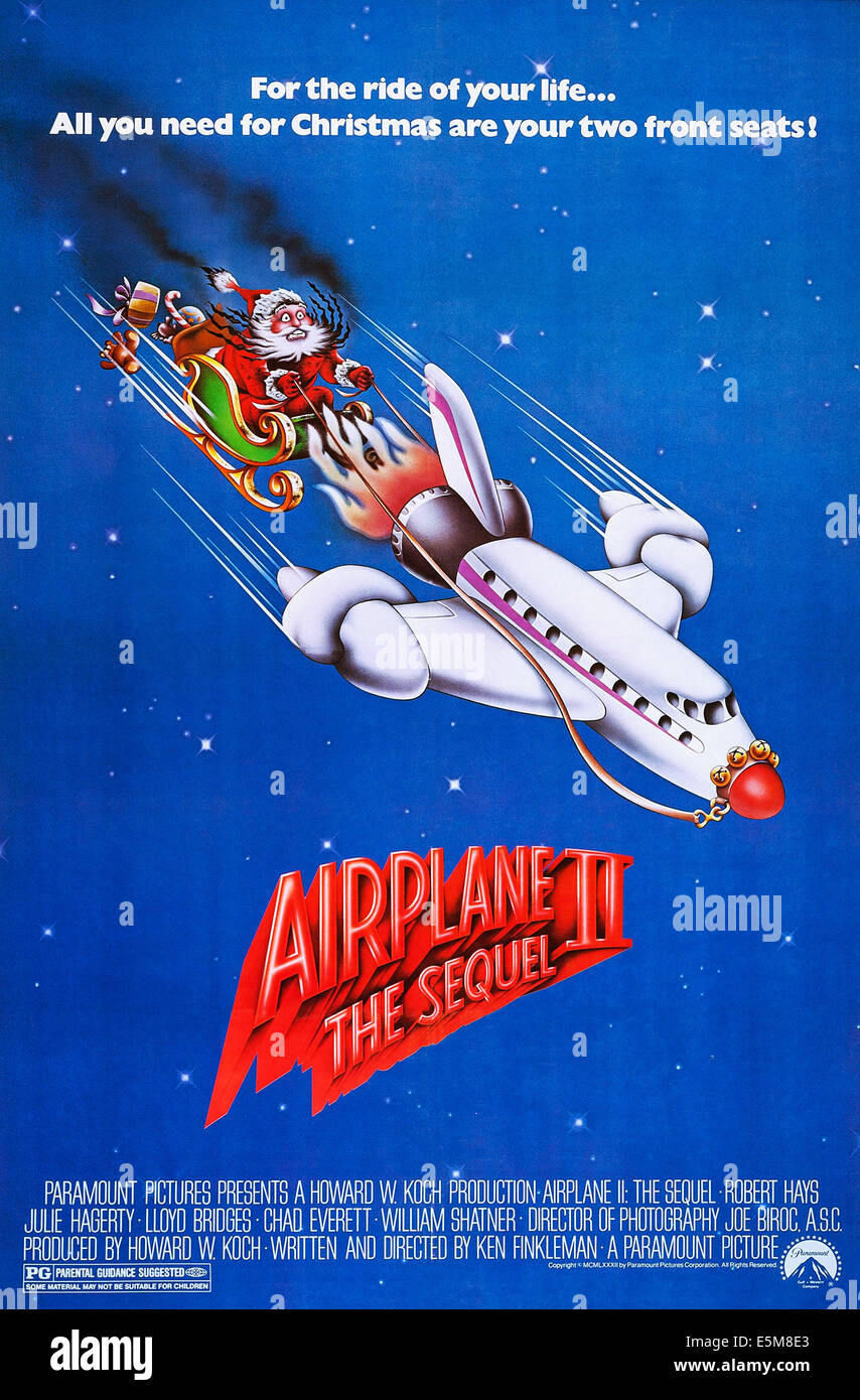 AIRPLANE II: Die Fortsetzung, US-Plakat-Kunst, 1982. © Paramount/Courtesy Everett Collection Stockfoto