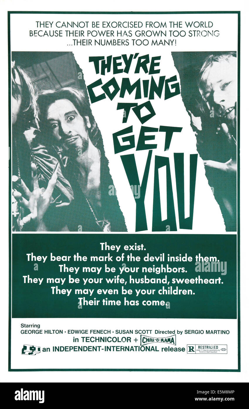 ALLE die Farben OF THE DARK, (also sie sind kommen, bekommen SIE, aka TUTTI I COLORI DEL BUIO), US-Plakatkunst, Julian Ugarte (mit Stockfoto