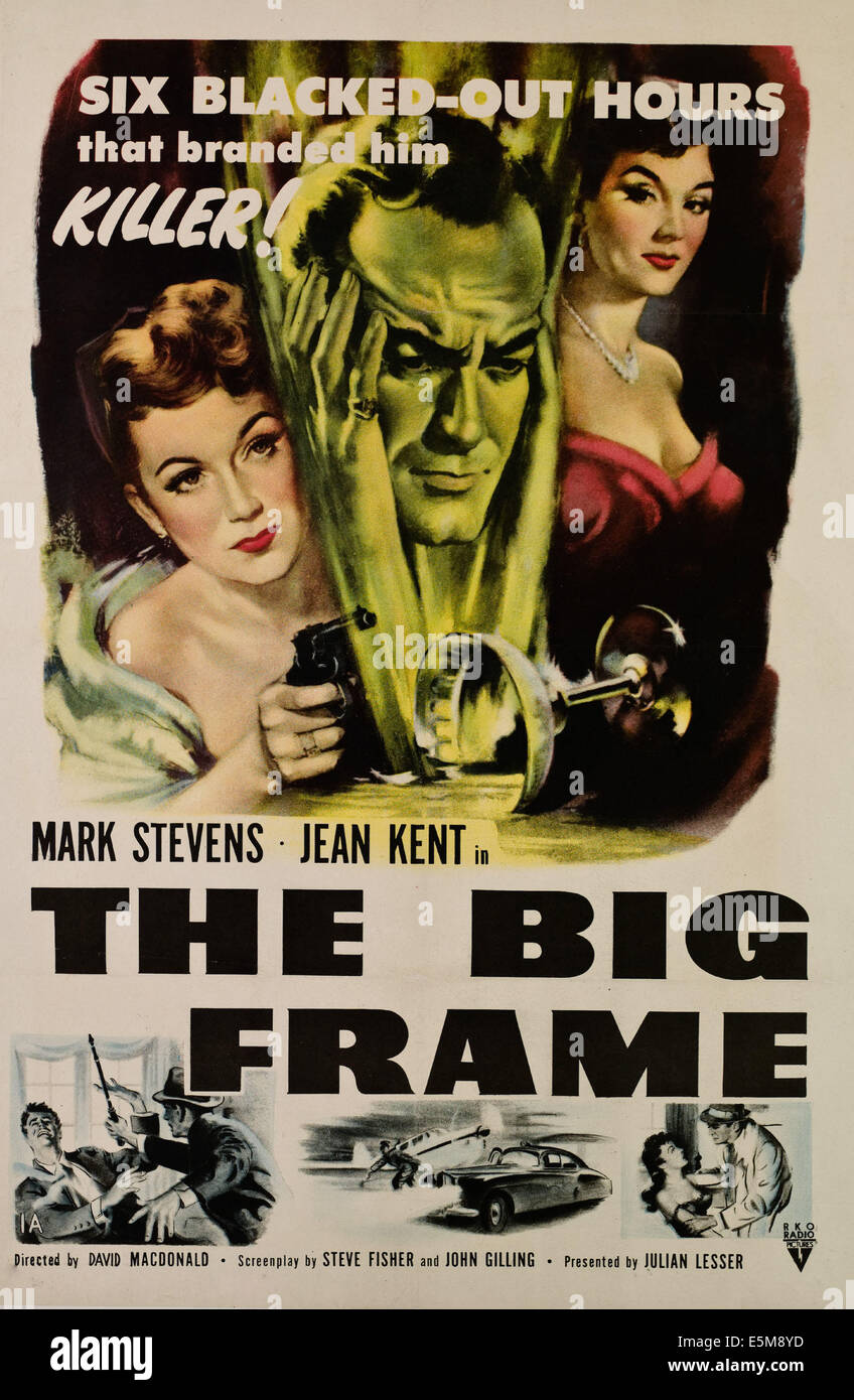 DER große Rahmen (aka THE LOST Stunden), von links: Jean Kent, Mark Stevens, Dianne Foster, 1952 Stockfoto