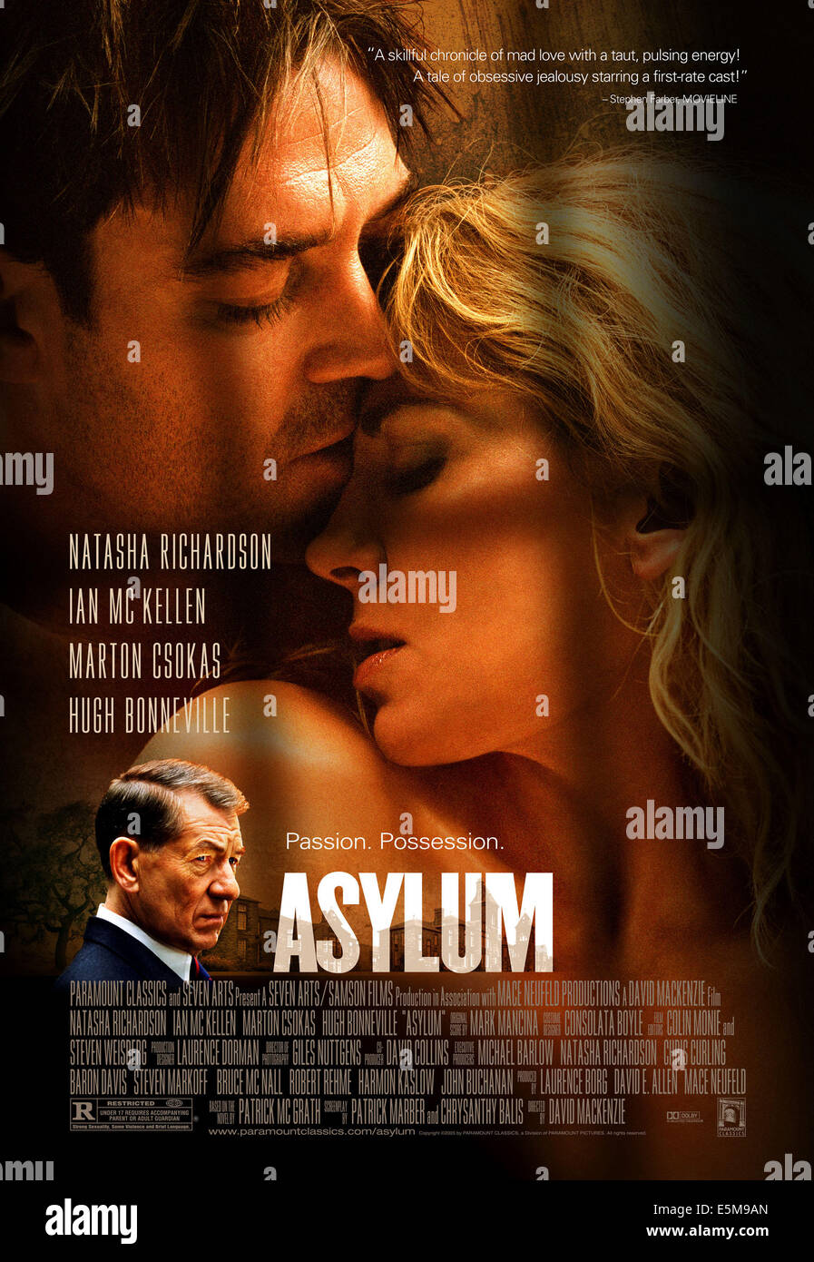 Asyl, im Uhrzeigersinn von oben links: Natasha Richardson, Ian McKellen, Marton Csokas, Plakatkunst, 2005, (c) Paramount Stockfoto