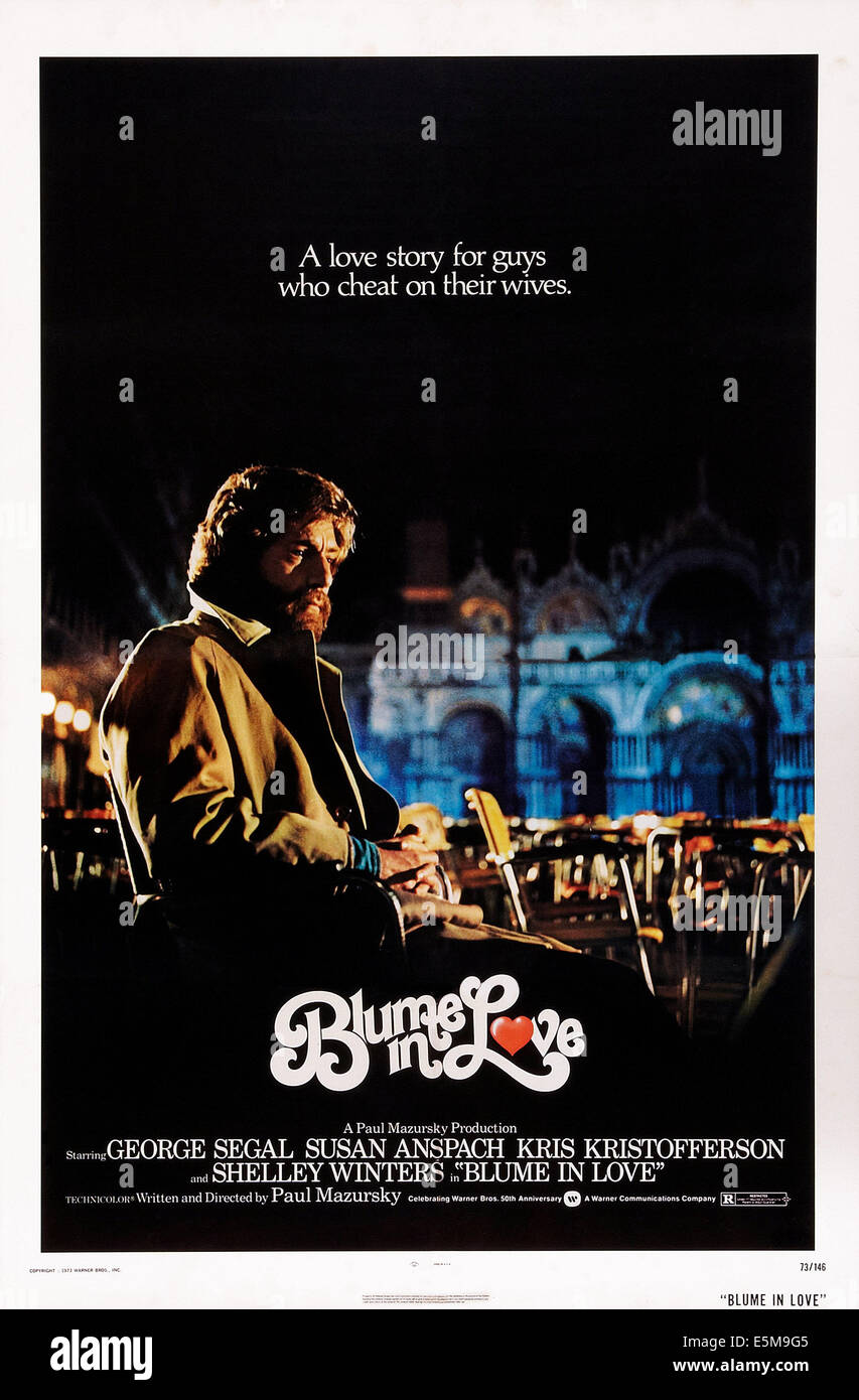 BLUME IN Liebe, US-Plakat, George Segal, 1973 Stockfoto
