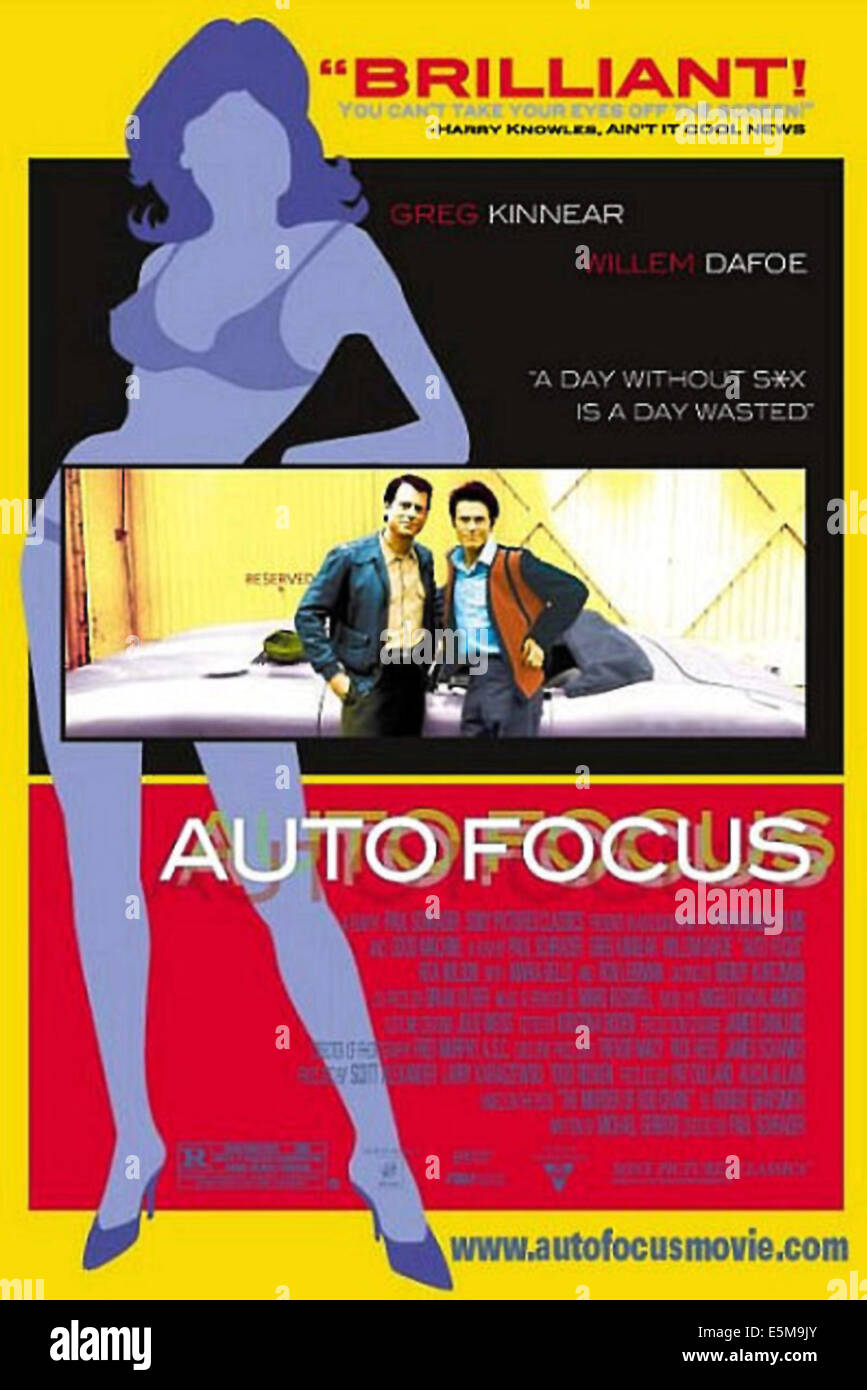 Autofokus, Plakatkunst, Greg Kinnear, Willem Dafoe, 2002. .Co Sony Pictures Classics. Höflichkeit: Everett Collection. Stockfoto