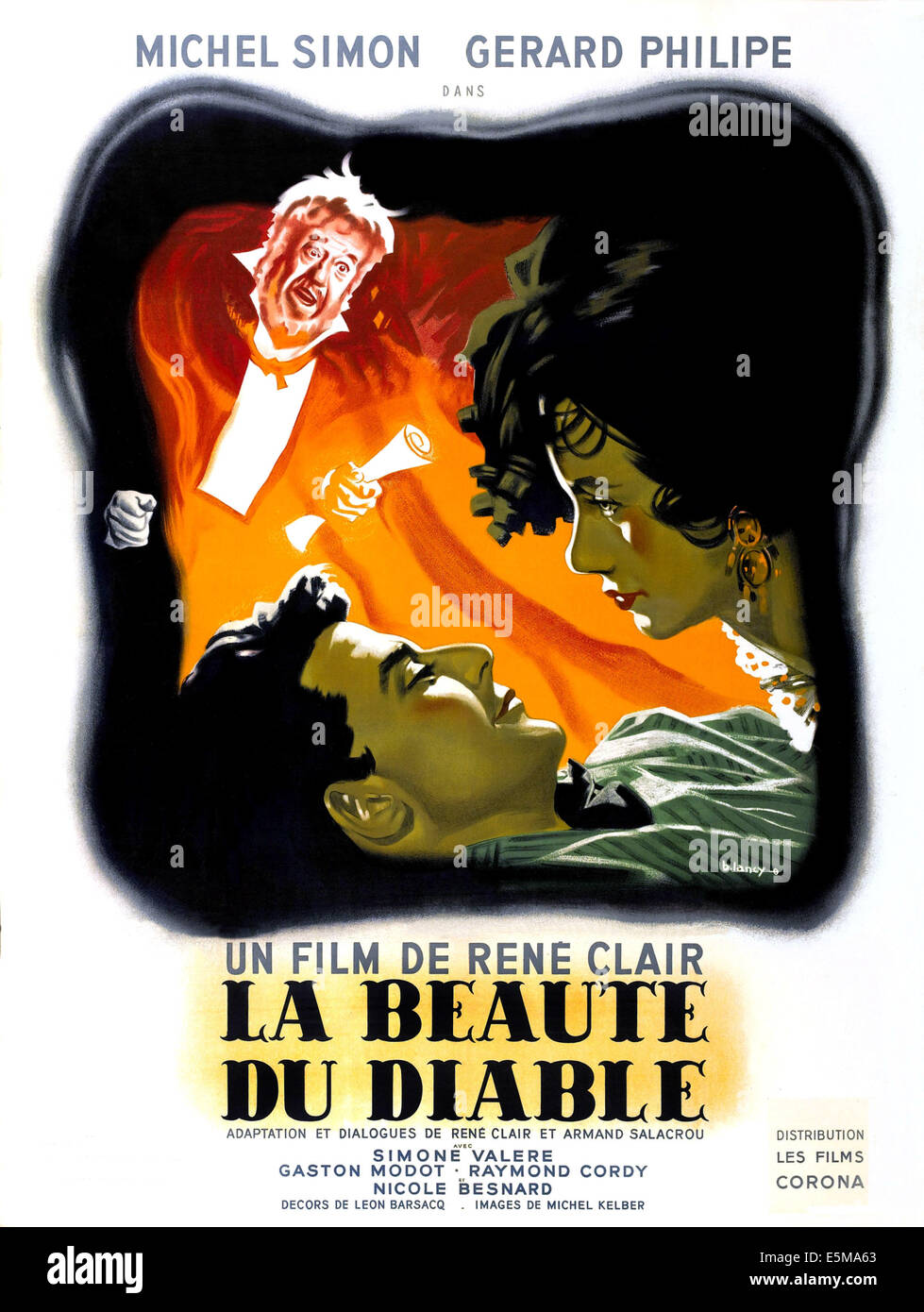 BEAUTY AND THE DEVIL (aka LA Beauté DU DIABLE), Michael Simon, Gérard Philipe, Simone Valere, 1950. Stockfoto