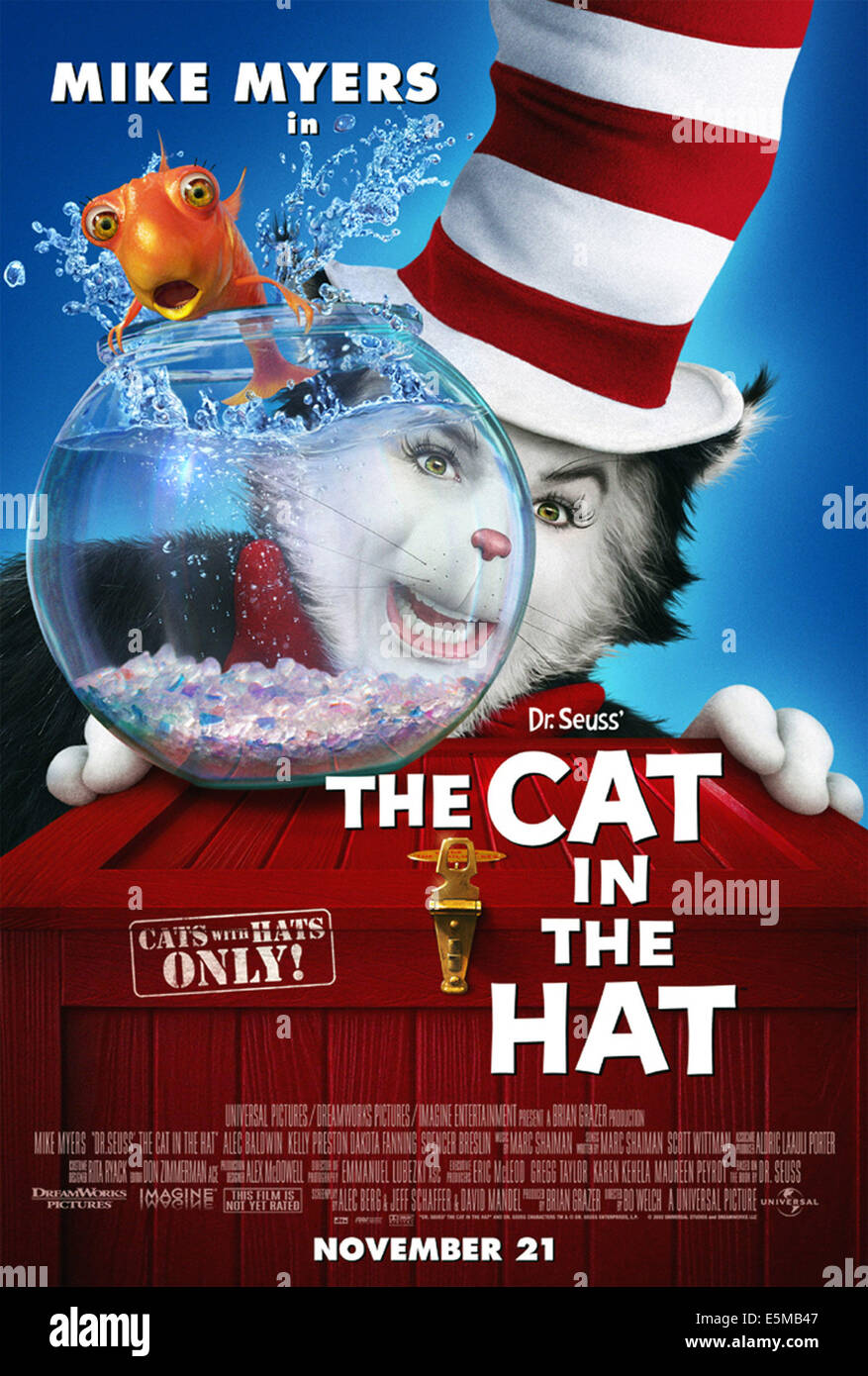 CAT IN THE HAT, Mike Myers, 2003, (c) Universal/Courtesy Everett Collection Stockfoto