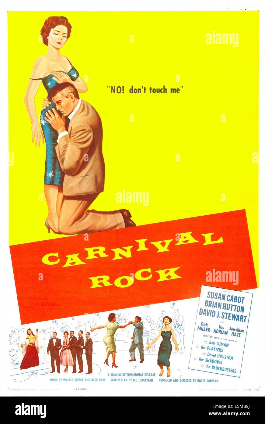 Karneval ROCK, US-Plakat, Susan Cabot, Brian Hutton, 1957 Stockfoto