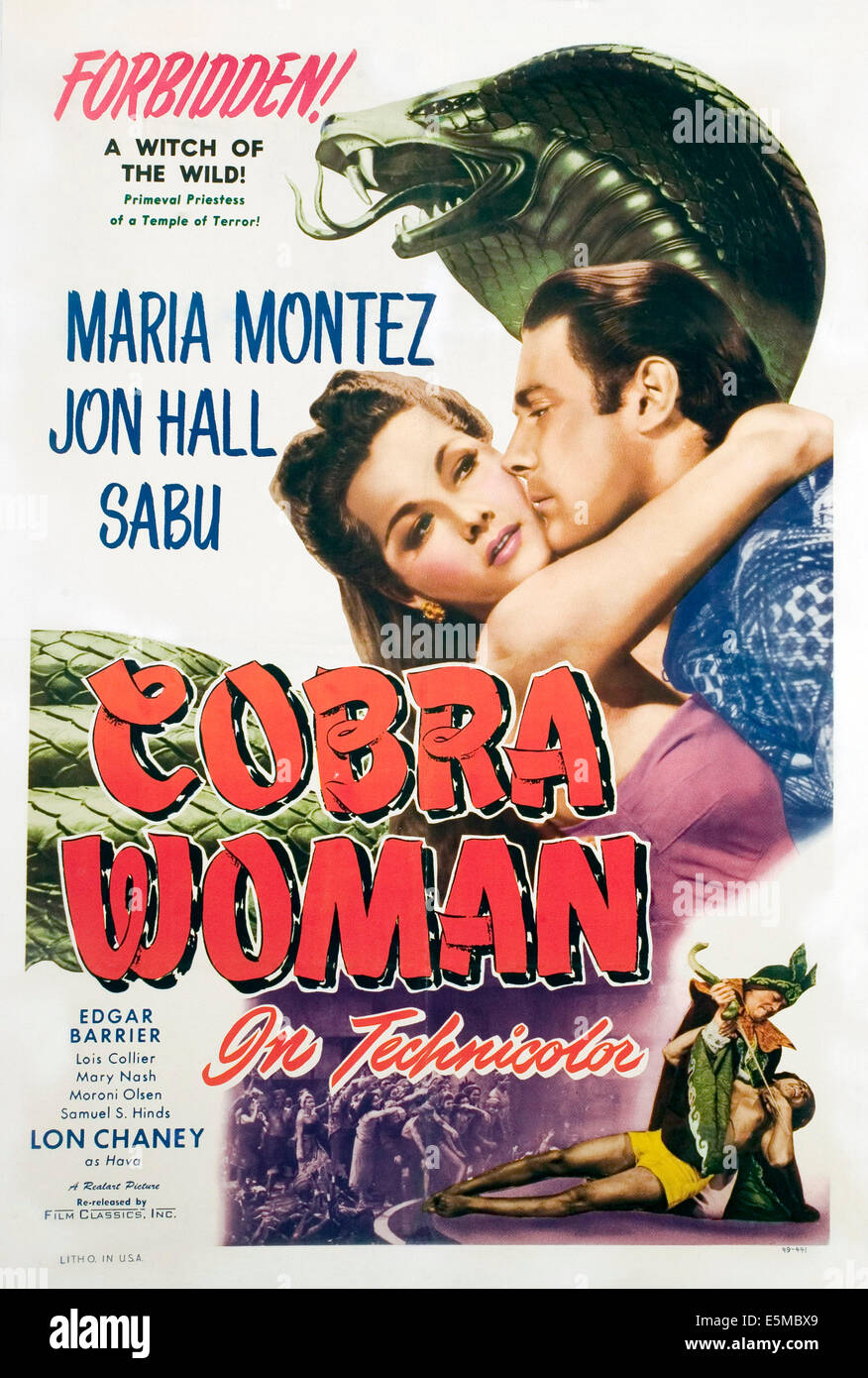 COBRA WOMAN, Maria Montez, Jon Hall, 1944. Stockfoto