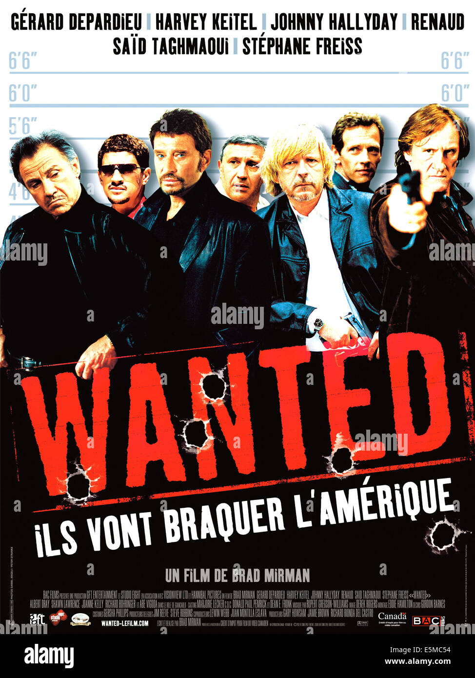 CRIME SPREE, (aka ILS VONT BRAQUER L'AMERIQUE), Harvey Keitel, sagte Taghmauri, Johnny Hallyday, Renaud, Stéphane Freiss, Albert Stockfoto