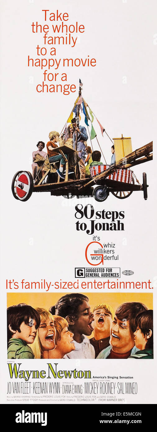 80 Stufen, Jona, US Plakatkunst, Brandon Cruz, (links), Wayne Newton, (zweiter von rechts), 1969 Stockfoto