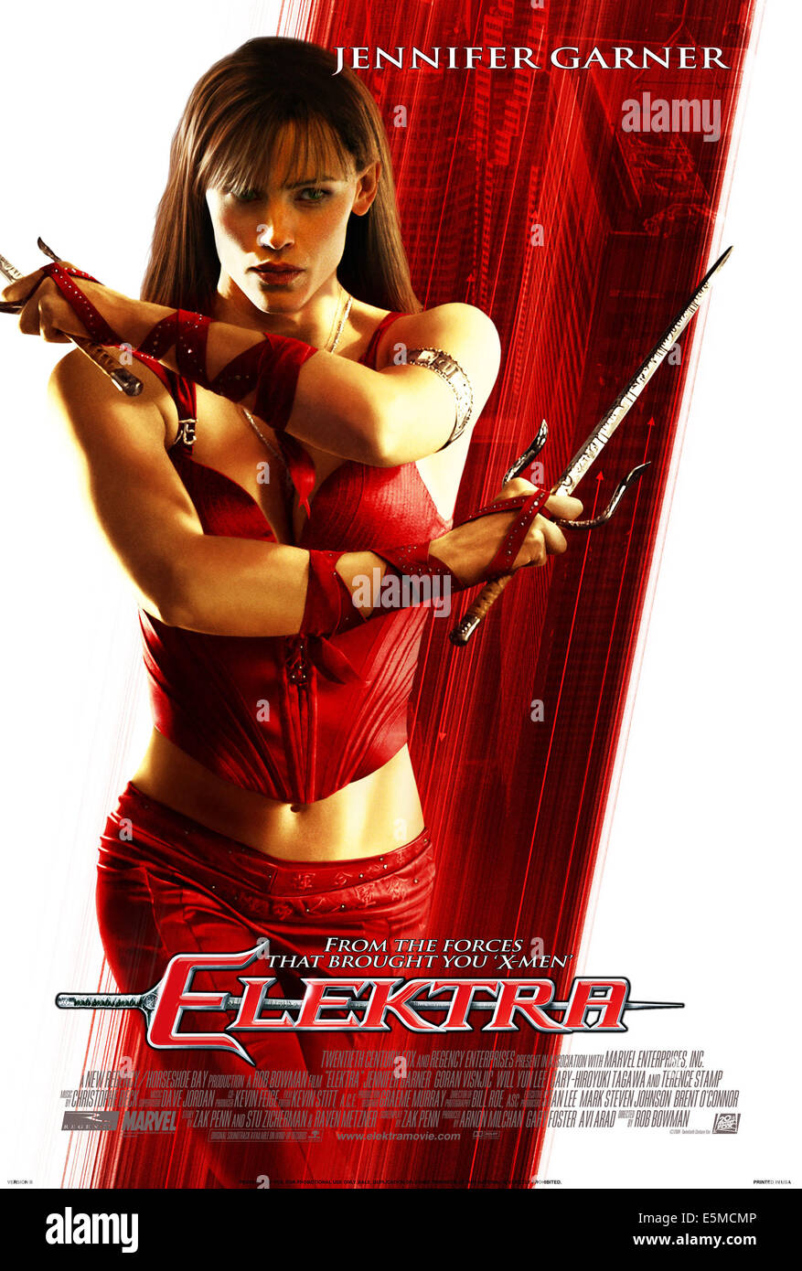 ELEKTRA, Jennifer Garner, 2005, TM & Copyright (c) 20th Century Fox Film Corp. Alle Rechte vorbehalten. Stockfoto