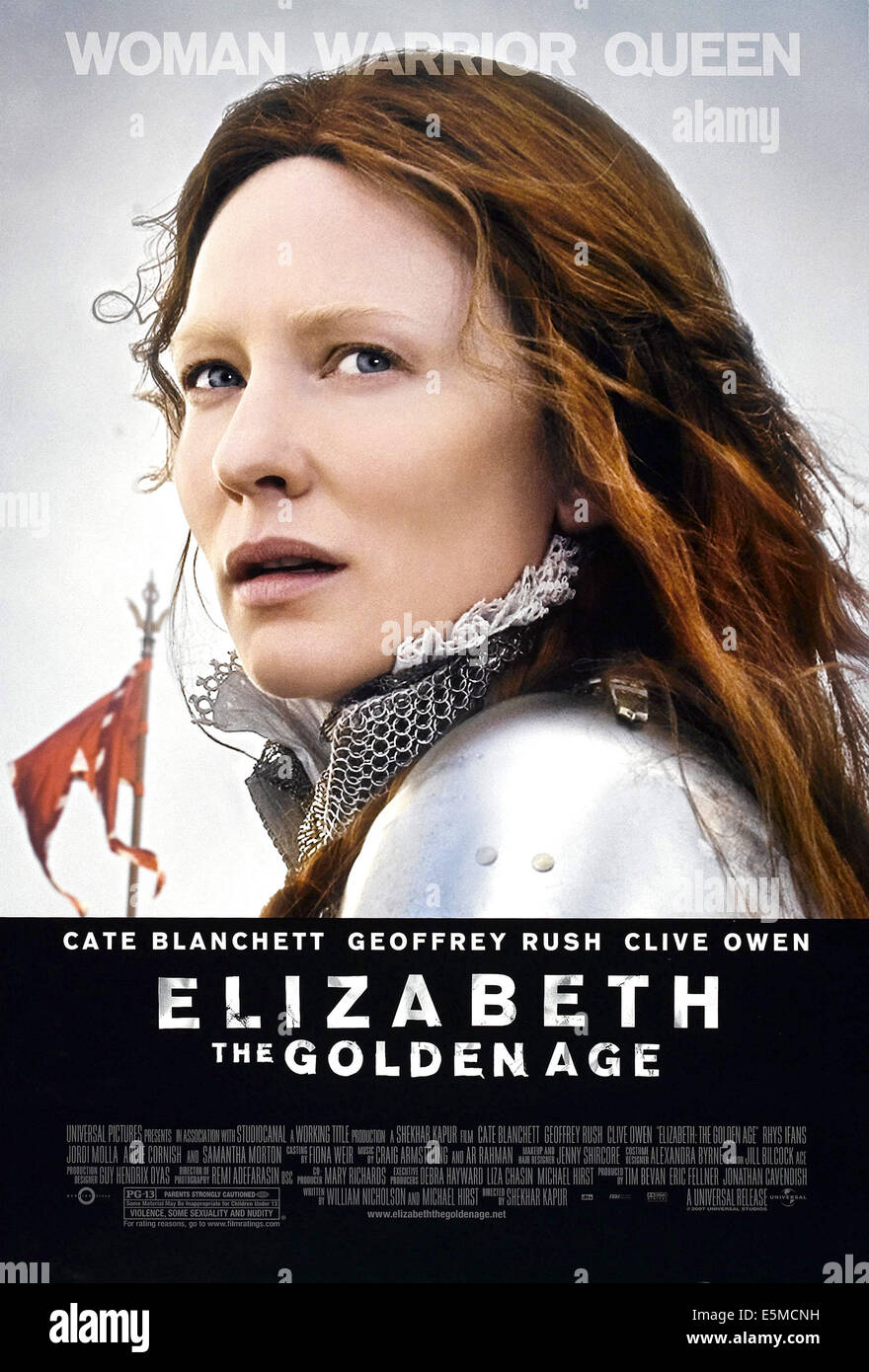 ELIZABETH das goldene Zeitalter, Cate Blanchett, 2007. © Universal Bilder/Courtesy Everett Collection Stockfoto