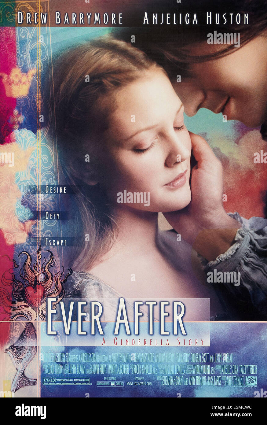 EVER AFTER (EVER AFTER: A CINDERELLA STORY), Drew Barrymore, US Plakatkunst, 1998. Stockfoto