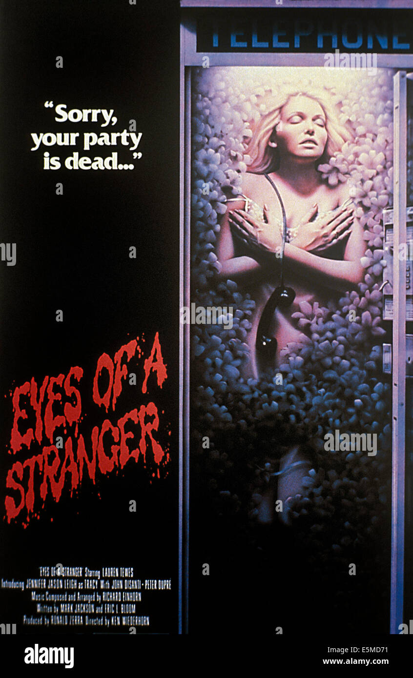 Augen von A STRANGER, 1981, (c) Warner Brothers/Courtesy Everett Collection Stockfoto