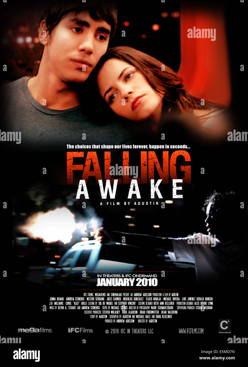 FALLING AWAKE, oben, von links: Andrew Cisneros, Jenna Dewan, 2009. © IFC Films/Courtesy Everett Collection Stockfoto