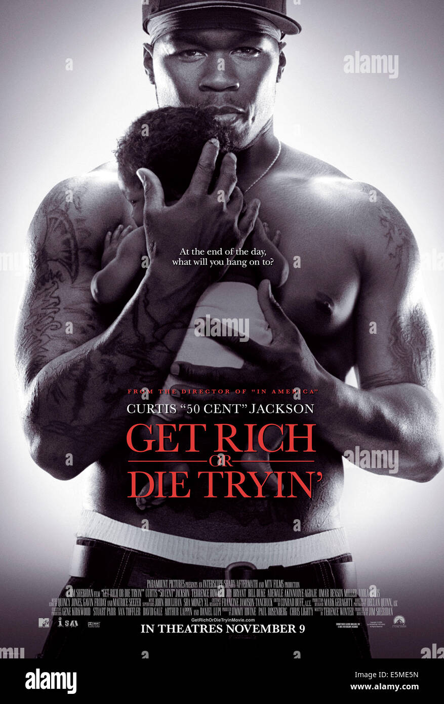 GET RICH OR DIE tryin ', Curtis "50 Cent" Jackson, 2005, (c) Paramount/Courtesy Everett Collection Stockfoto