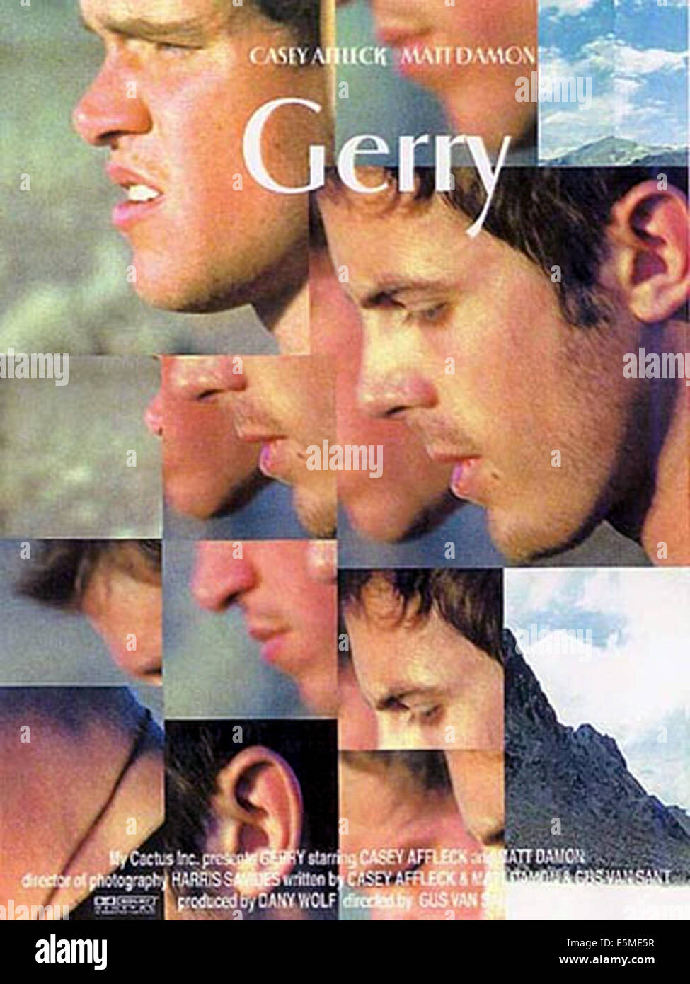 GERRY, Matt Damon, Casey Affleck, Plakatkunst, 2002. (c) ThinkFilm Inc. Höflichkeit: Everett Collection. Stockfoto