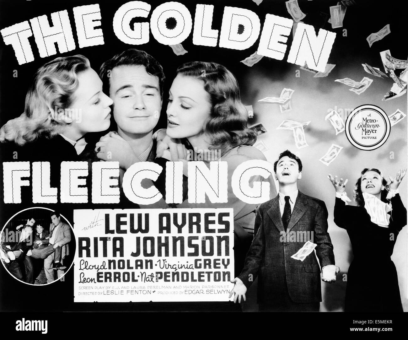 DIE goldenen SCHRÖPFEN, oben: Rita Johnson, Lew Ayres, Virginia Grau, unten rechts: Lew Ayres, Rita Johnson, 1940 Stockfoto