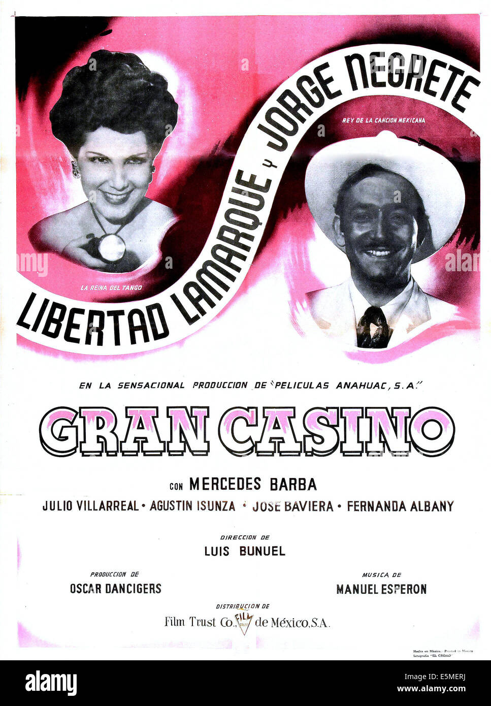 GRAN CASINO, (aka GRAN CASINO (TAMPICO), mexikanische Poster, Libertad Lamarque, Jorge Negrete, 1947 Stockfoto