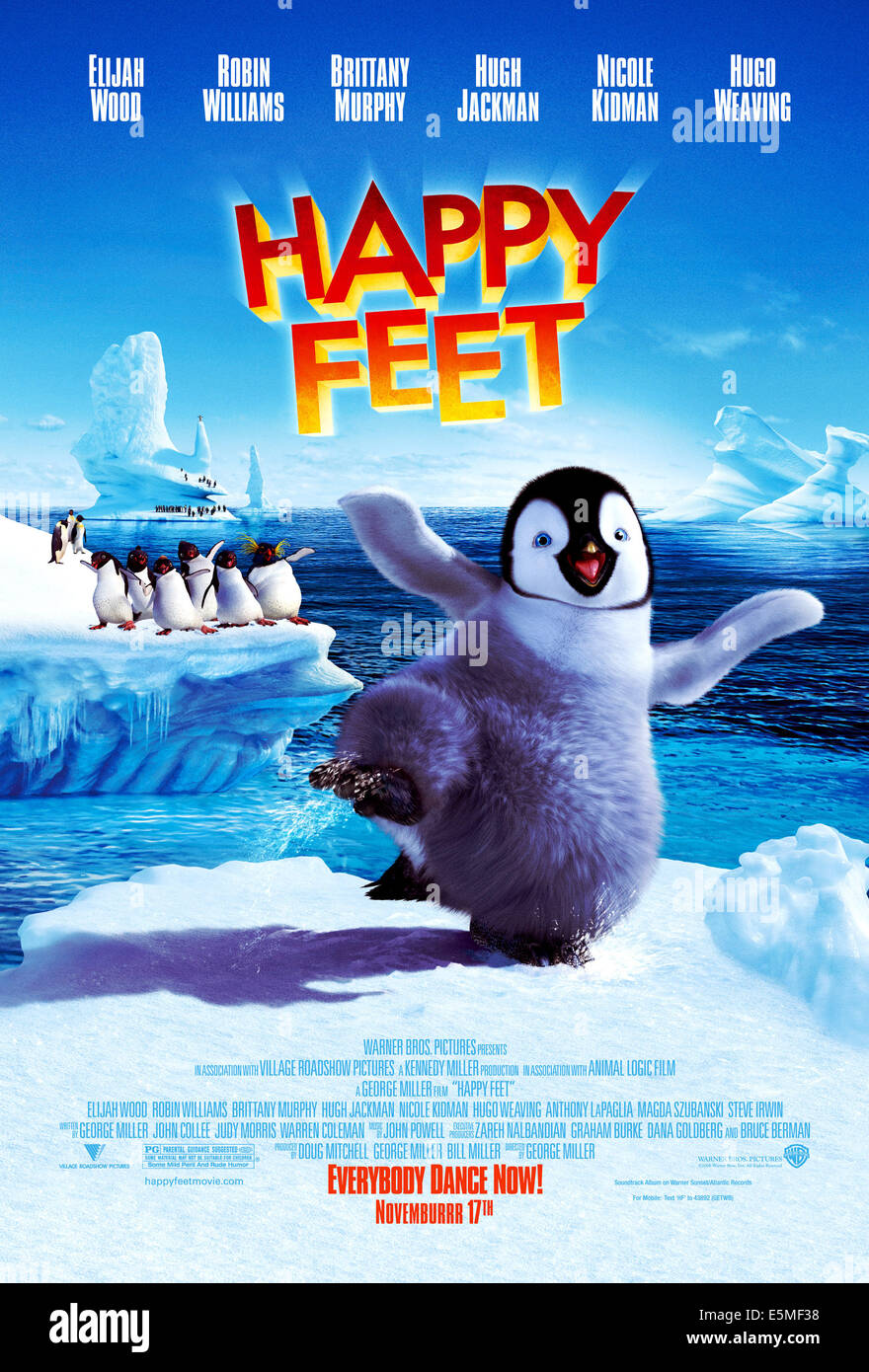 HAPPY FEET, Murmeln (Stimme: Elizabeth Daily), 2006. © Warner Bros. / Courtesy Everett Collection Stockfoto