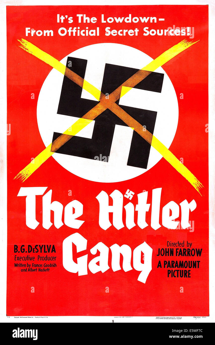 Das HITLER GANG, US-Plakat, 1944 Stockfoto