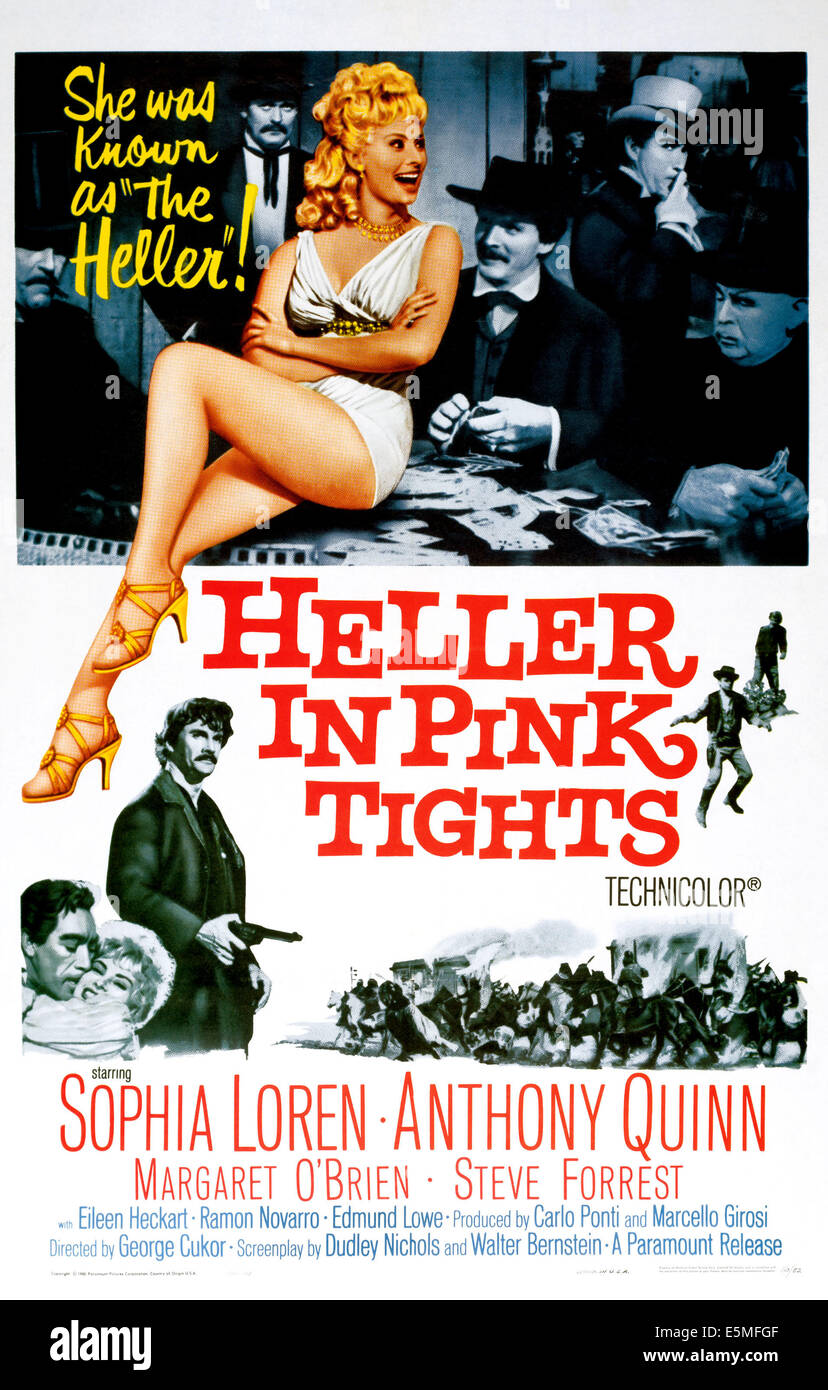 HELLER IN PINK TIGHTS, Sophia Loren, Steve Forrest, Anthony Quinn, 1960 Stockfoto
