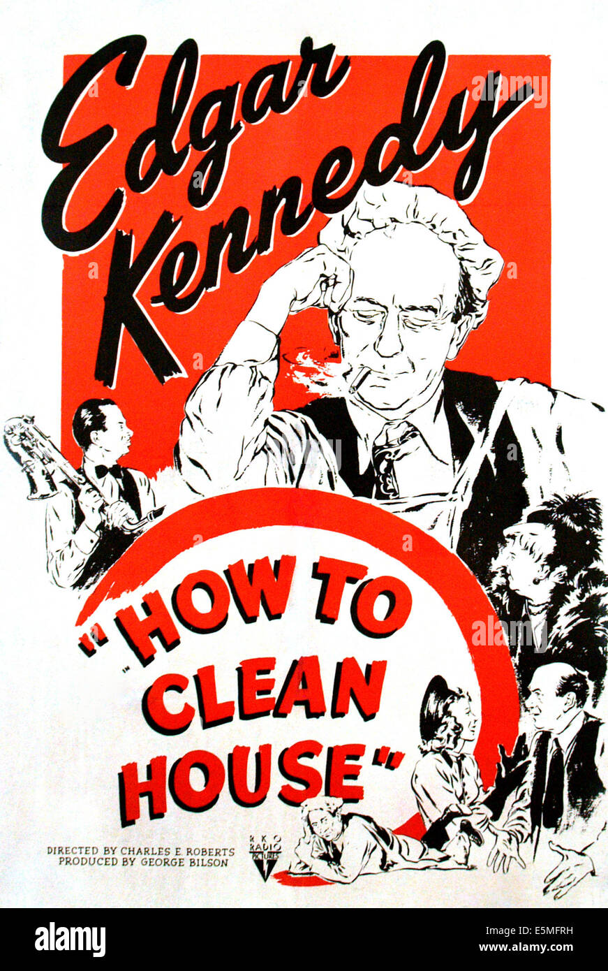 WIE, sauberes Haus, Edgar Kennedy, 1948 Stockfoto