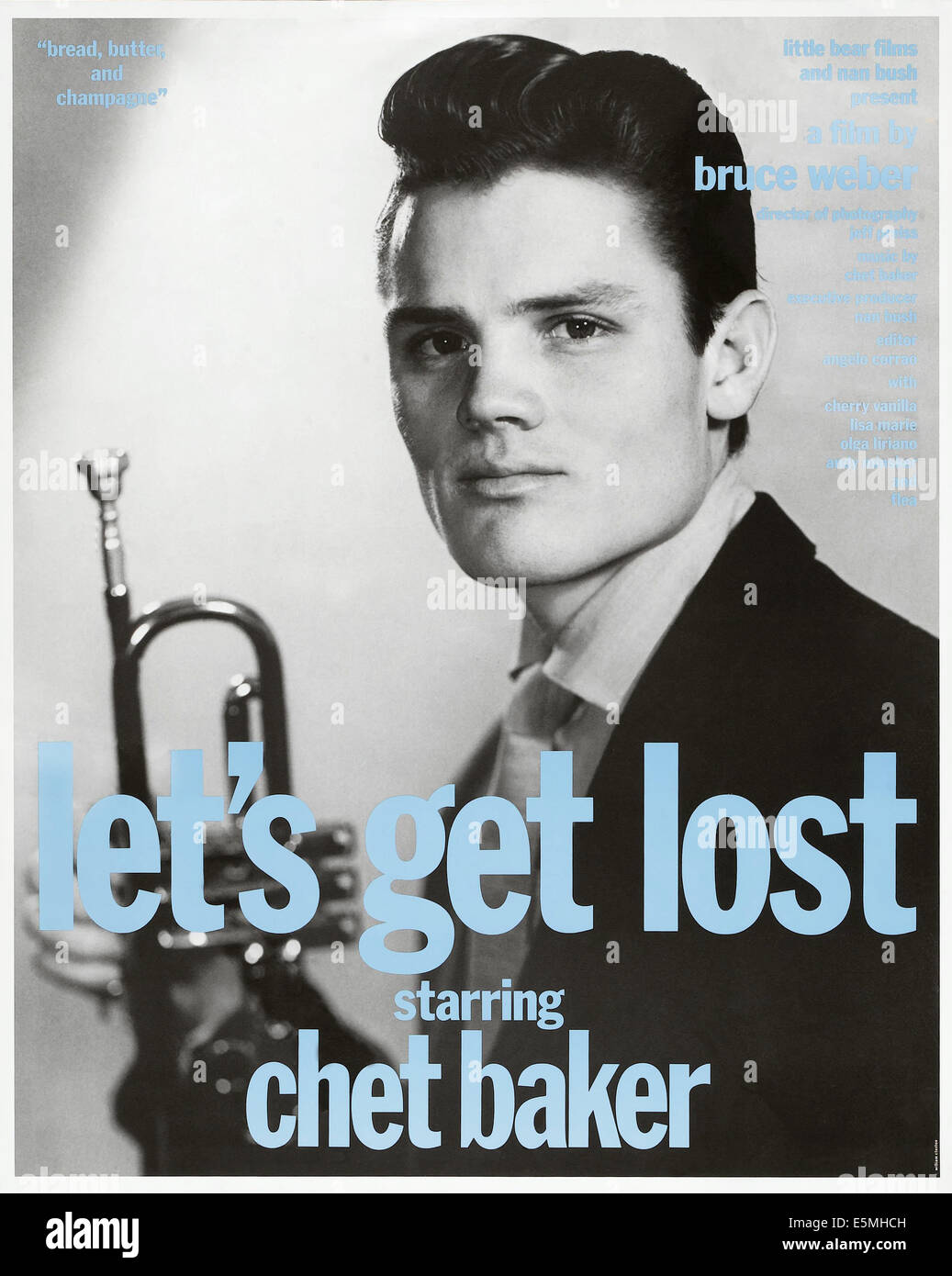 Let es GET LOST, US-Plakat, Chet Baker, 1988. © Little Bear Productions,  Höflichkeit Everett Collection Stockfotografie - Alamy
