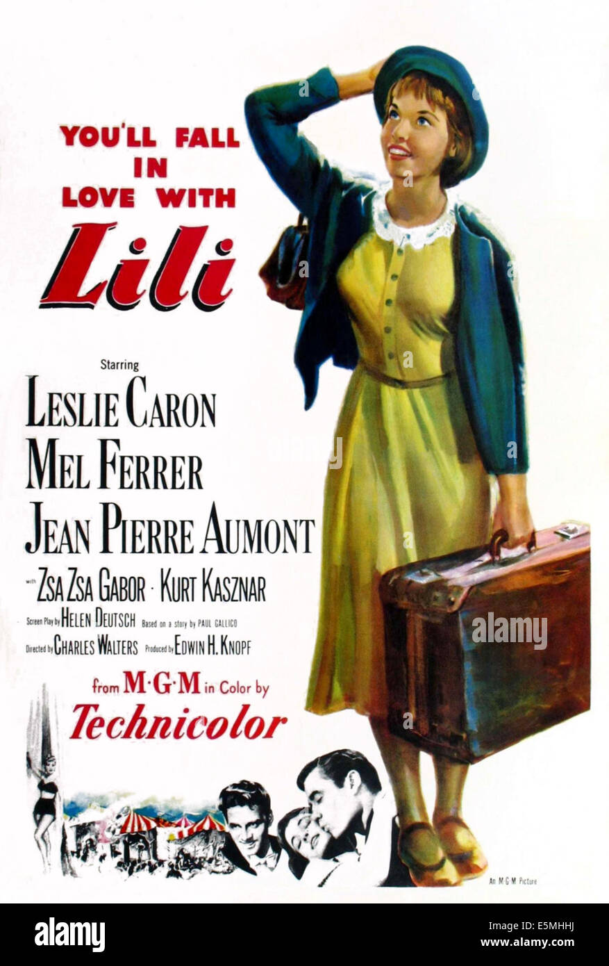 LILI, Leslie Caron, 1953. Stockfoto