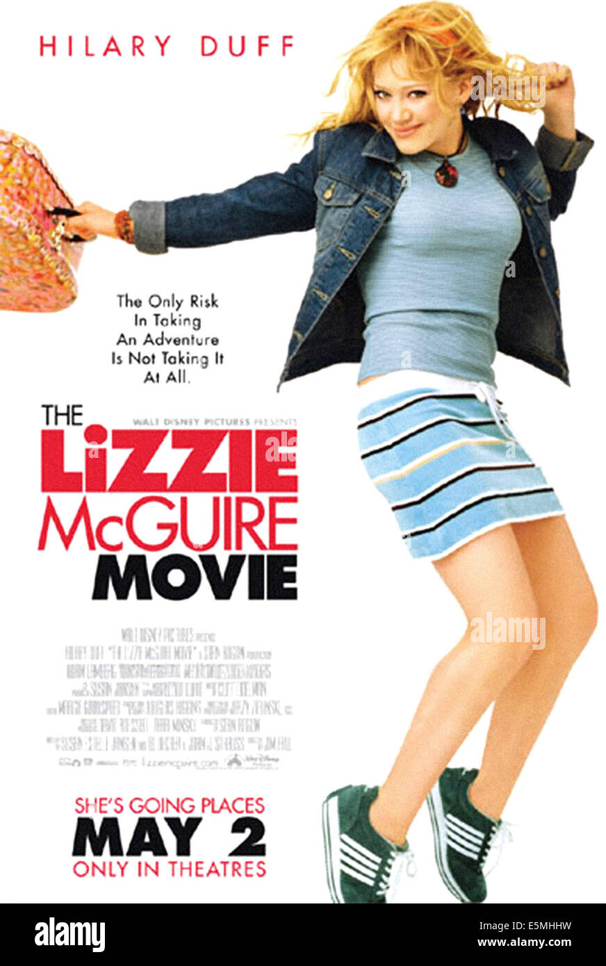 The LIZZIE MCGUIRE MOVIE, Hilary Duff, 2003, (c) Walt Disney/Courtesy Everett Collection Stockfoto