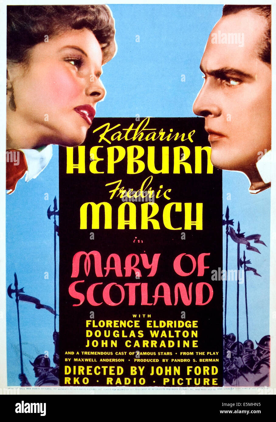 Maria von Schottland, Katharine Hepburn, Fredric März 1936 Stockfoto
