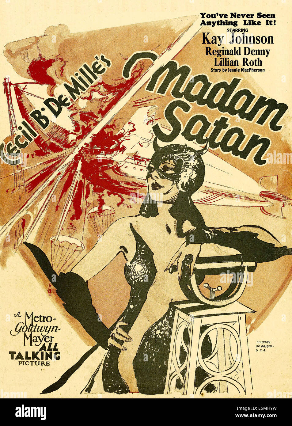 MADAM SATAN, Kay Johnson Fensterkarte, 1930. Stockfoto