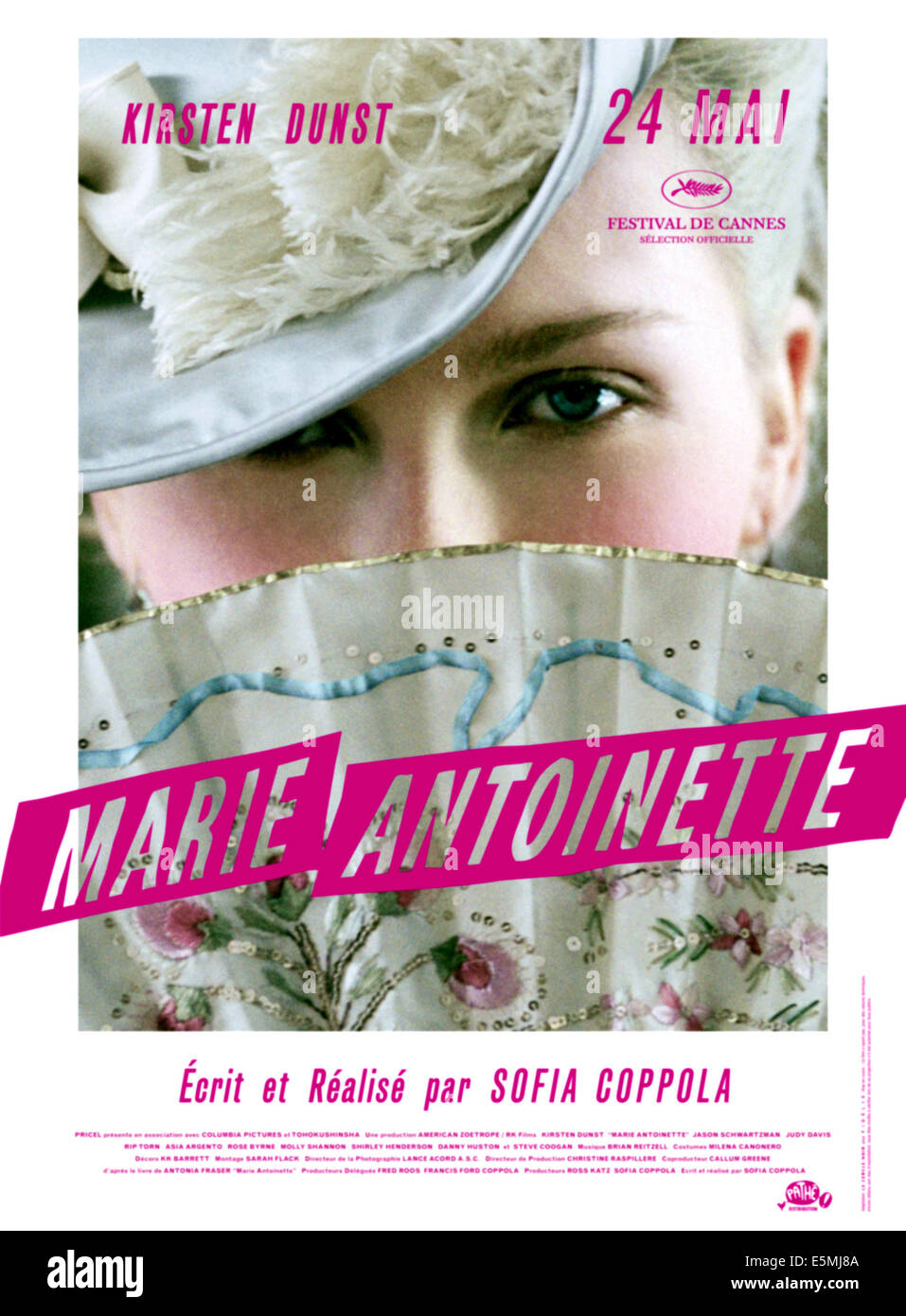 MARIE ANTOINETTE, Kirsten Dunst, 2006. © Sony Bilder/Courtesy Everett Collection Stockfoto