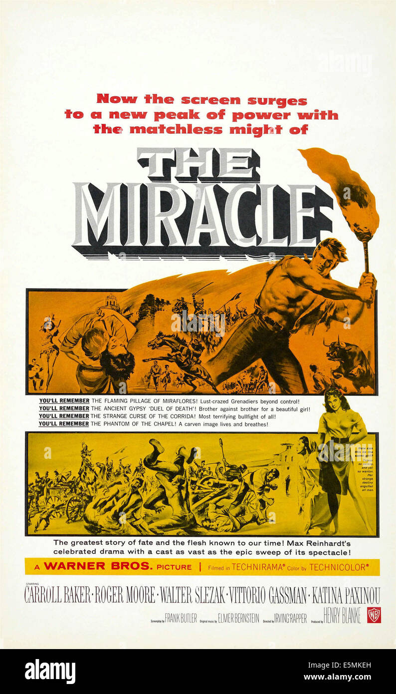 DIE Wunder uns Plakatkunst, 1959. Stockfoto