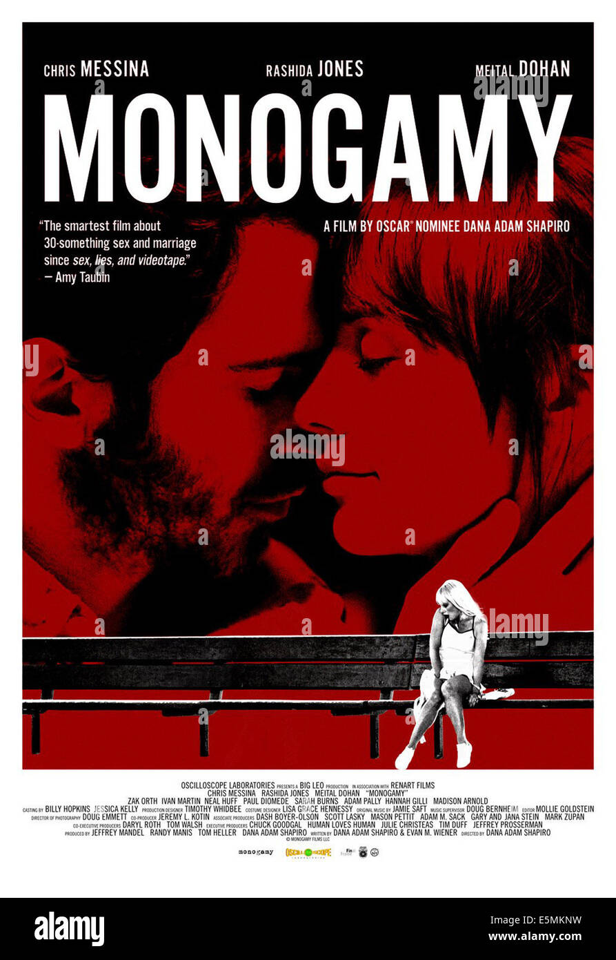 MONOGAMIE, oben l-r: Chris Messina, Rashida Jones auf US-Plakatkunst, 2010, © Oszilloskop Bilder/Courtesy Everett Collection Stockfoto