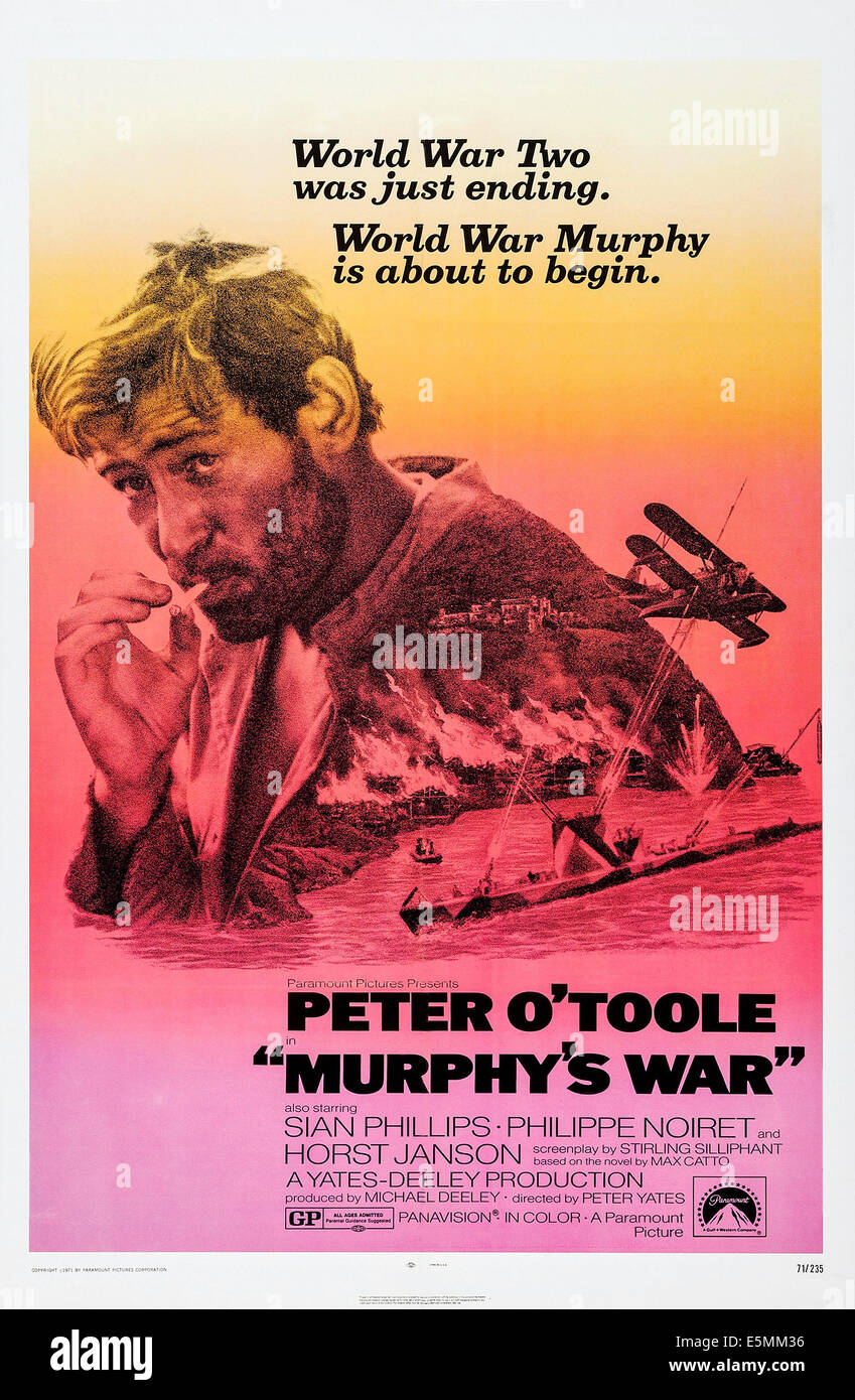 MURPHY es Krieg, Peter O' Toole, 1971 Stockfoto