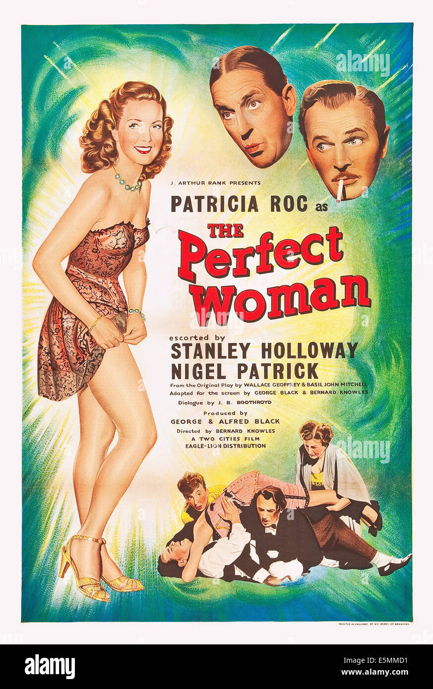 DIE perfekte Frau, US Plakatkunst, von links: Patricia Roc, Stanley Holloway, Nigel Patrick, 1949 Stockfoto
