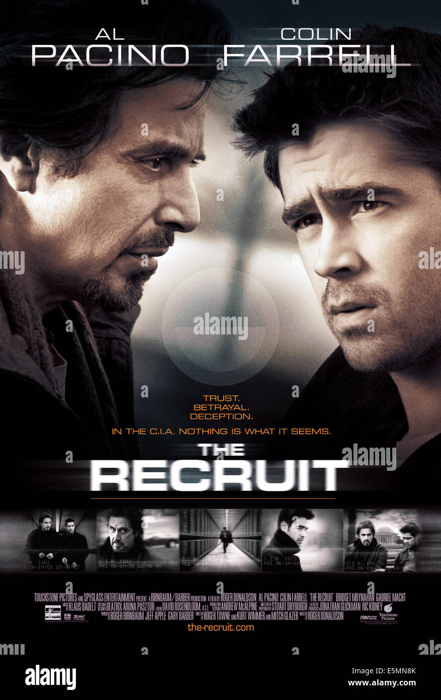 Rekrut, Al Pacino, Colin Farrell, 2003, (c) Walt Disney/Courtesy Everett Collection Stockfoto