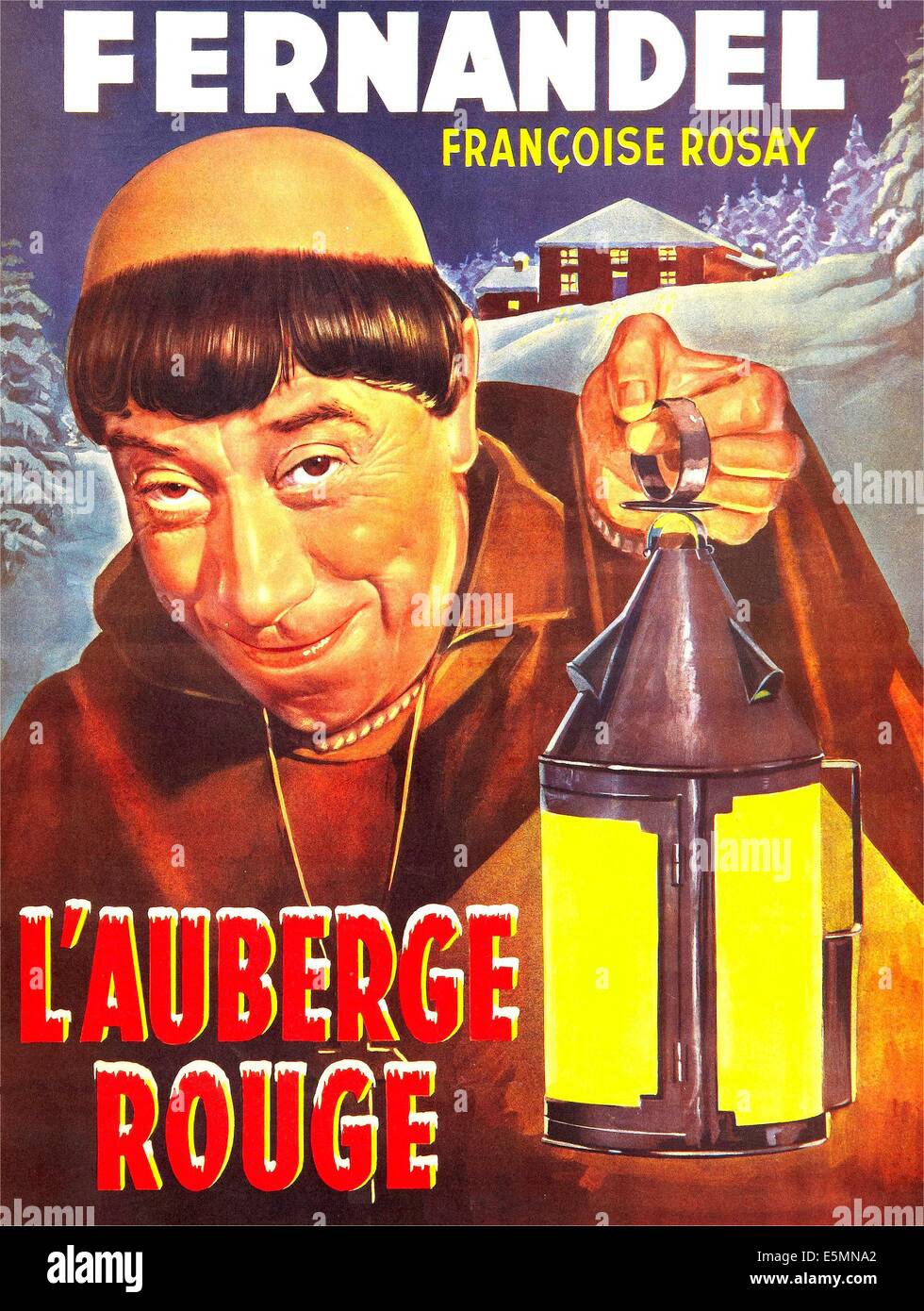 DAS RED INN, (aka l ' Auberge ROUGE), französische Poster, Fernandel, 1951 Stockfoto