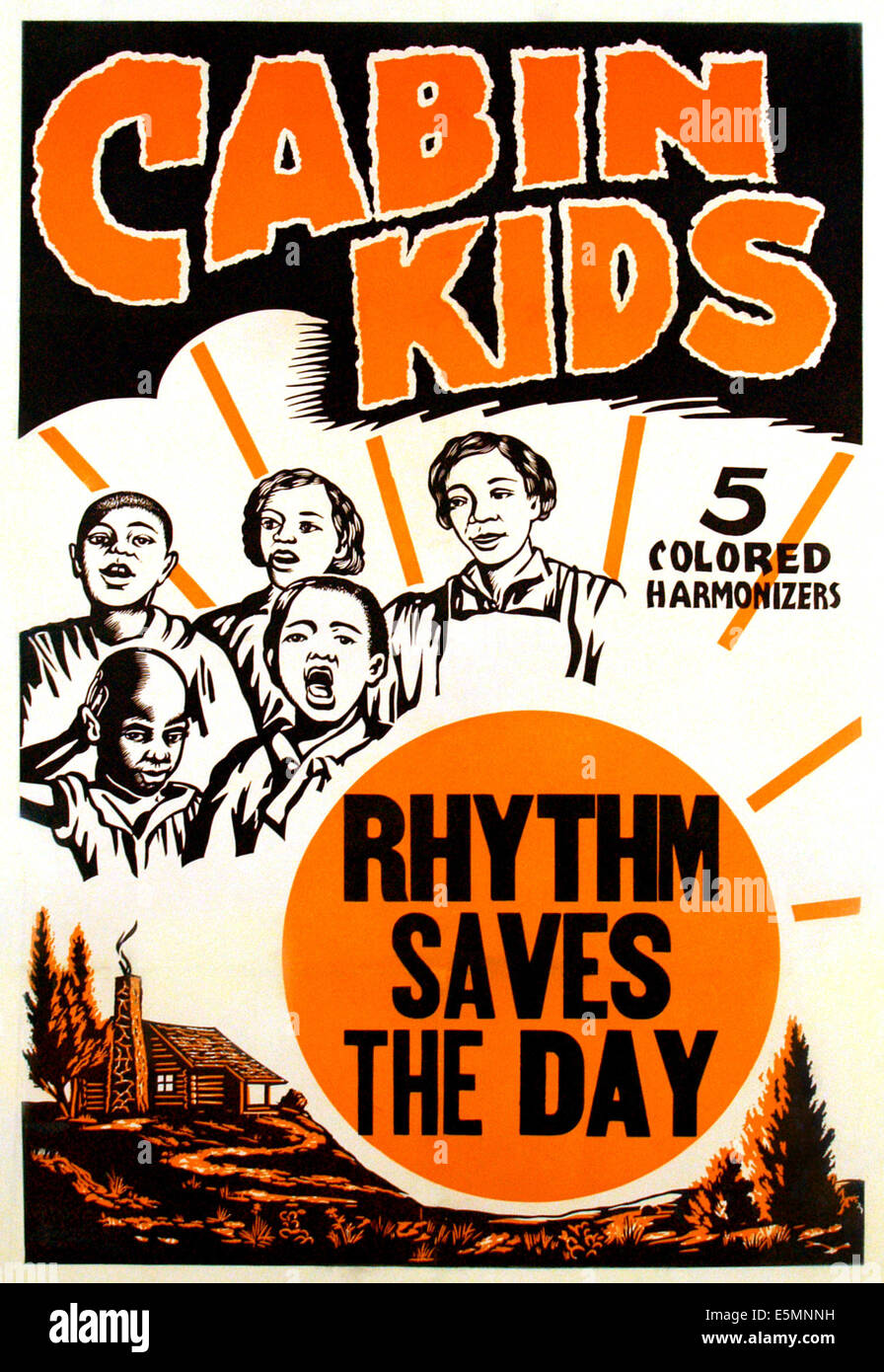 Rhythmus SAVES THE DAY, die Kabine Kinder, 1937 Stockfoto