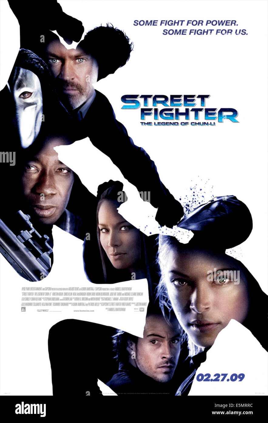 STREET FIGHTER: Die Legende von CHUN-LI, von oben: Neal McDonough, Tabu, Michael Clarke Duncan, Josie Ho, Kristin Kreuk, Chris Stockfoto