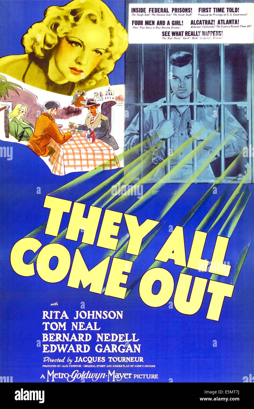 Sie alle kommen heraus, US-Plakat-Kunst, von links: Rita Johnson, Tom Neal, 1939 Stockfoto