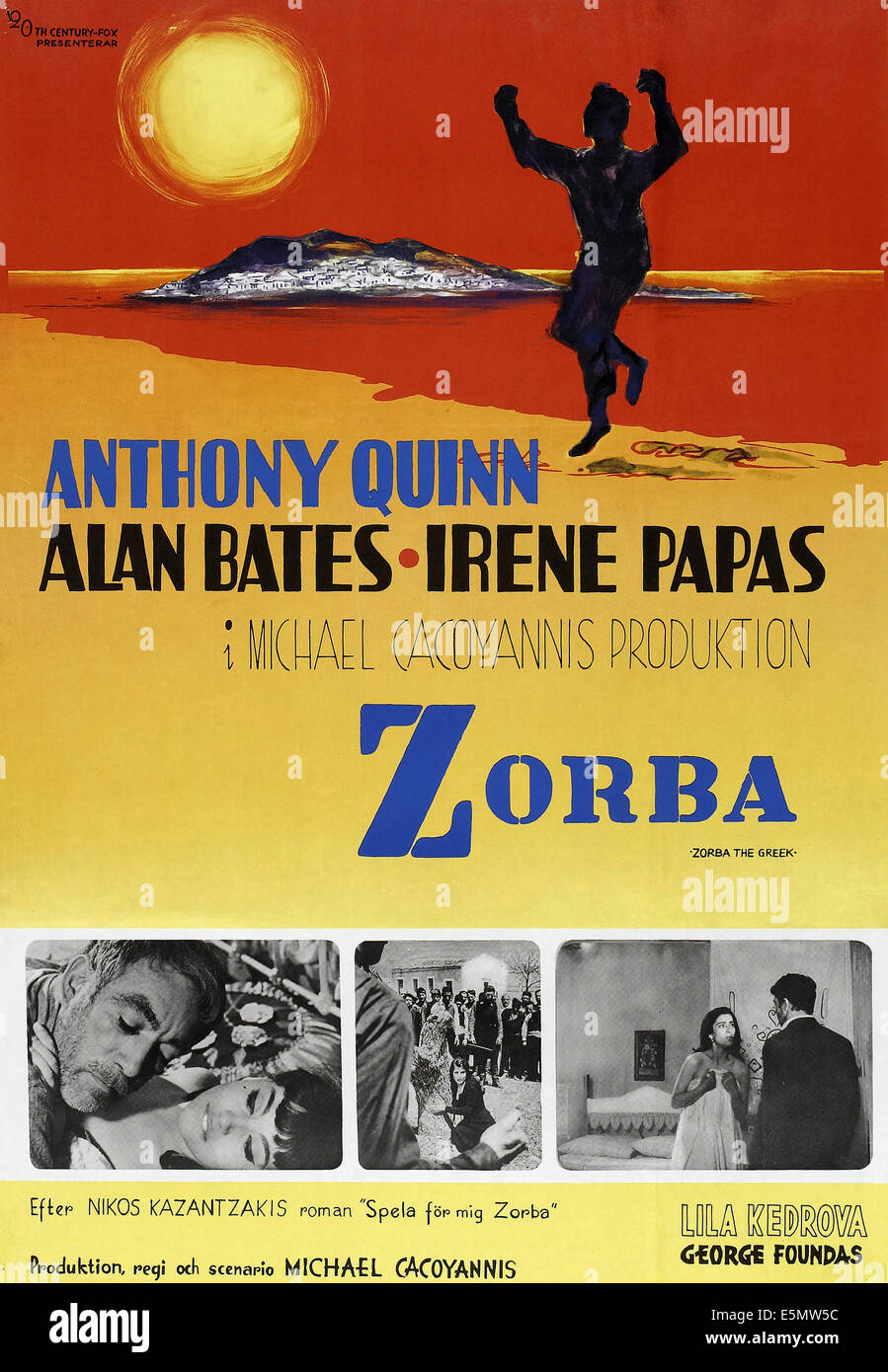 ZORBA THE GREEK, (aka ALEXIS ZORBAS), Anthony Quinn (unten links), 1964, TM & Copyright © 20th Century Fox Film Corp./Höflichkeit Stockfoto