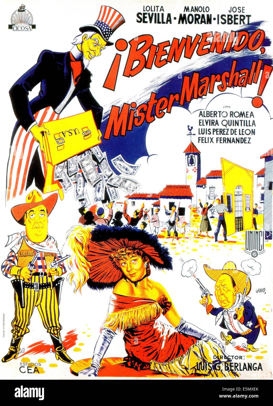 Willkommen Mr. MARSHALL, (aka BIENVENIDO MISTER MARSHALL), Lolita Sevilla, US Plakatkunst, 1953. Stockfoto